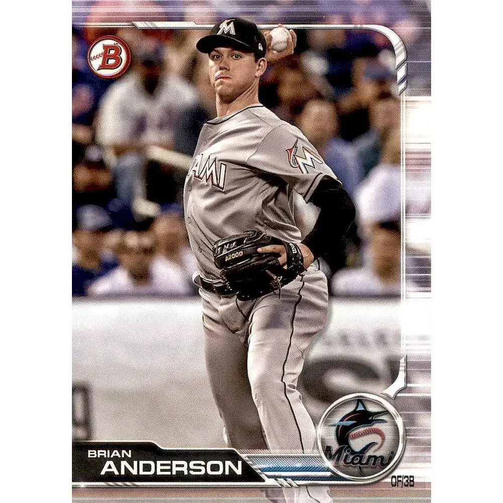 2019 Bowman Brian Anderson #91 Miami Marlins